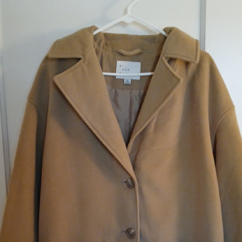 a new day Camel Trench Coat - Picture 4 of 7